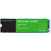WD Green SN350 500 GB M.2 NVMe SSD, mit Lesegeschwindigkeit von 2.400 MB/Sek. und Schreibgeschwindigkeit von bis zu 1.500 MB/Sek