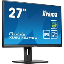 Bild für iiyama Prolite XUB2763HSU-B1 68,6cm 27" IPS LED-Monitor Full-HD 100Hz HDMI DP USB3.2 Slim-Line Höhenverstellung Pivot FreeSync Energieklasse B schwarz
