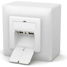 Bild für Netzwerkdose CAT.6 mit 2X RJ45 Port Aufputz