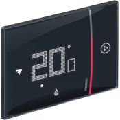 Bticino XG8002 Vernetztes Thermostat, WLAN-Schnittstelle, Booster-Funktion, programmierbare Temperatursteuerung, Integration von Heizkörperventilen, schwarz