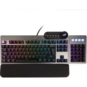 Mountain Everest Max Tastatur USB QWERTZ Deutsch Grau (MG-EVK1G-CB1-DE)