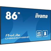 iiyama Prolite LH7575UHS-B1AG 75" Digital Signage Display 4K UHD IPS LED Panel, Android-OS WiFi SDM-L Micro-SD 24/7 schwarz