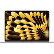 Apple 13" MacBook Air Laptop mit M3 Chip: 13,6" Liquid Retina Display, 16 GB gemeinsamer Arbeitsspeicher, 256 GB SSD Speicher, beleuchtete Tastatur, 1080p FaceTime HD Kamera, Polarstern
