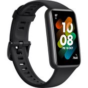 Huawei Band 7 Fitness-Tracker Unisex, Einheitsgröße, Kunststoffgehäuse, Silikonarmband, Graphite Black