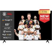 TCL 65T7B 65-Zoll QLED Pro Fernseher, 4K Ultra HD, HDR Pro, Smart TV Unterstützt von Google TV (Dolby Atmos, Motion Clarity, Freihändige Sprachsteuerung, Kompatibel mit Google Assistant & Alexa)