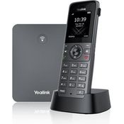 Yealink W73P Schnurloses VoIP-Telefon mit Rufnummernanzeige, DECT, grau (W70 Basis + W73 Handset)