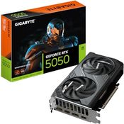 Gigabyte GeForce RTX 5050 WINDFORCE OC 8G Grafikkarte - 8GB GDDR6, 128bit, PCI-E 5.0, 2587MHz, 2 x DP, 2 x HDMI, NVIDIA DLSS 4