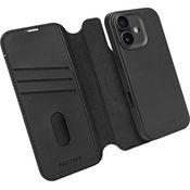 Decoded 2-in-1 Lederhülle für iPhone 17, Abnehmbare Wallet aus ECCO Leder, MagSafe-kompatibel, Fallschutz, Kratzfest, Schwarz