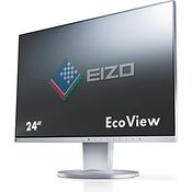 EIZO FlexScan EV2450-GY 60,4 cm (23,8 Zoll) Ultra-Slim Monitor (DVI-D, HDMI, D-Sub, USB 3.1 Hub, DisplayPort, 5 ms Reaktionszeit, Auflösung 1920 x 1080) grau, IPS-Technik, 1mm Gehäuserahmen, 178° Blickwinkel