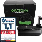 Patona Premium Batteriegriff für Canon EOS RP, ergonomischer Batteriegriff mit Platz für zwei Canon LP-E17 Akkus, schwarz