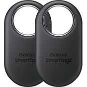 Samsung SmartTag 2, Doppelpacks Bluetooth-Tracker für Android mit präziser Ortung, schwarz