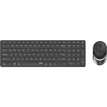 Bild für Rapoo 9750M kabelloses Tastatur-Maus Set Wireless Deskset 1600 DPI Sensor wiederaufladbarer Akku flaches Aluminium Design DE-Layout QWERTZ PC & Mac