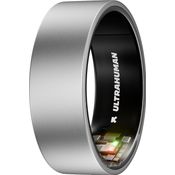 Ultrahuman Ring AIR, Smart Ring aus Roh-Titanium, Größe 5, Silber