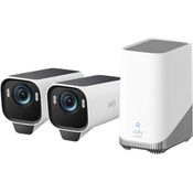 eufy Security eufyCam S3 Pro 2-Kamera-Set, 4K Kabellose Solar-Überwachungskamera Außen, MaxColor Nachtsicht, Forever Power 2.0, Gesichtserkennung-KI, Erweiterbarer Lokaler Speicher, Ohne Monatliche ABO-Kosten