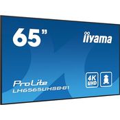 iiyama ProLite LH6565UHSB-B1 64,5" Digital Signage Display 4K UHD IPS LED Panel 800 cd/m² schwarz mit Android-OS und WiFi