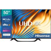 Hisense 50A67H 127cm (50 Zoll) Fernseher, 4K UHD, Smart TV, HDR, Dolby Vision, Triple Tuner DVB-C/S/ S2/ T/ T2, Frameless, Wifi, Bluetooth, Alexa Built-In, DTS Virtual X, Hotel Mode, Schwarz [2022 ]