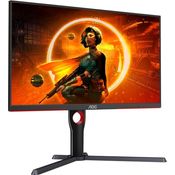 AOC Gaming Q27G3XMN - 27 Zoll QHD Monitor, 180 Hz, FreeSync Prem. Pro., HDR1000 (2560x1440, 1 ms GtG, HDMI, Display Port) schwarz-rot