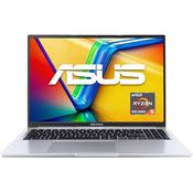 ASUS Vivobook 16, Notebook mit AMD Ryzen 5 7430U, 16 GB RAM, 512 GB SSD, 16 Zoll Full HD IPS-Display, Silber