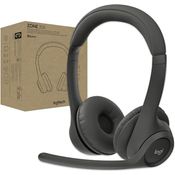 Logitech Zone 305 for Business, kabelloses Bluetooth-Headset mit Mikrofon, für Microsoft Teams, kompatibel mit Windows, Mac, Chrome, Linux, iOS, iPadOS, Android - Schwarz
