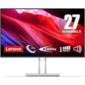 Lenovo L27i-4A 27" Full HD Monitor 1920x1080 100Hz 300 nits 1ms Reaktionszeit HDMI VGA integrierte Lautsprecher grau