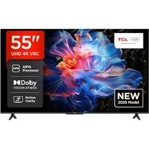 Bild für TCL 55V6C 55 Zoll Direct LED TV, 4K HDR Fernseher, Smart TV mit Google TV (Dolby Audio, Motion Clarity, AiPQTM-Prozessor)