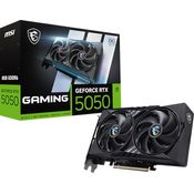 MSI GeForce RTX 5050 8G Gaming OC, 8GB GDDR6 Grafikkarte, PCIe 5, Boost 2602 Hz, HDMI 2.1b, DisplayPort 2.1b