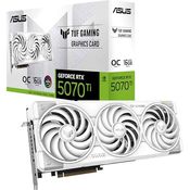 ASUS TUF Gaming GeForce RTX 5070 Ti, 16GB GDDR7 White Gaming OC Edition, NVIDIA DLSS 4, 2,5-Slot Design, PCIe 5.0, 3x DisplayPort 2.1b, 2x HDMI 2.1b, weiß