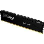 Kingston FURY Beast 16GB 6000MT/s DDR5 CL30 DIMM Schwarz Desktop Gaming Speicher Einzelnes Modul - KF560C30BBE-16