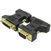 LogiLink AD0002 - DVI-Adapter, DVI-I (24+5 - Dual Link) Buchse zu VGA (HD15) Stecker, Auflösung Full HD bis zu 1080p (1920 x 1200)