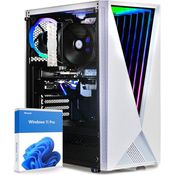 DCL24.DE dcl24 Gaming PC Weiß AMD Ryzen 5 8500G, 32GB DDR5, 1TB SSD, AMD Radeon 740M, Windows 11 Pro, WLAN, RGB Gehäuse