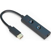 CREATIVE Sound Blaster Play! 4, hochauflösender Audioadapter, USB-C Externe Stereo-Soundkarte DAC kompatibel mit Windows, MAC, PS4, PS5, PC, Kopfhörern, Laptops, Smartphones, Tablets