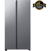 Samsung Side-by-Side mit SmartThings AI Energy Mode und Twist Ice Maker, 628 L Edelstahl Look