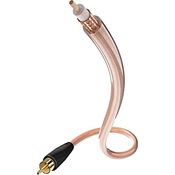 inakustik – 00308231 – Star Mono-Subwooferkabel | Hochwertiges Subwooferkabel mit 6,0mm Kabeldurchm. | 3,0m in Transparent| Dichtes Abschirmgeflecht gegen äußere Störeinflüsse - vergoldete Kontakte