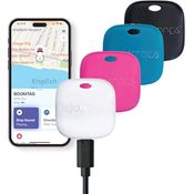 Boompods Boomtag Bluetooth Key Finder 4er Pack - Nachhaltiger Tracker aus Ozeanplastik, wasserdicht, kompatibel mit Apple Wo ist? App, austauschbare Batterie, 6 Farben verfügbar
