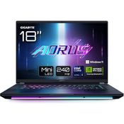 Gigabyte AORUS Master 18 AM8H BYHC5DED65SP Gaming Laptop, 240 Hz Display, RTX 5080, RGB-Tastatur, Core Ultra 9