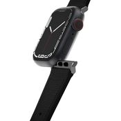 OtterBox Symmetry Cactus Leather Watch Band für Apple Watch 9/8/7 41mm (Veganes Leder), Uhrenarmband, Schwarz