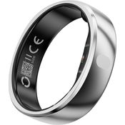 RingConn Smart Ring Gen 2 Air (7, Silber), ultradünner Gesundheitsmonitor mit 24/7 Überwachung, wasserdicht bis 100 Meter