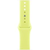 Apple Watch Band Sportarmband 46 mm Neongelb M/L aus Hochleistungs-Fluorelastomer, widerstandsfähig und weich