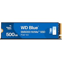 Bild für Western Digital WD Blue SN5000 NVMe SSD 500 GB interne SSD (Geschwindigkeiten von bis zu 5.000 MB/s/4.000 MB/s Lesen/Schreiben, 300 TBW, nCache 4.0, Acronis True Image)
