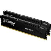 Kingston FURY Beast 16GB 6000MT/s DDR5 CL30 DIMM (Kit mit 2) Schwarz Desktop Gaming Speicher - KF560C30BBEK2-16