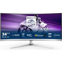Bild für Philips Evnia 34M2C8600-34 Zoll WQHD Curved Gaming Monitor, 175 Hz, Ambiglow, HDR400, FreeSync Premium Pro, G-Sync Comp. (3440x1440, 0,1 ms GtG, HDMI, DisplayPort, USB-C, USB Hub)