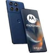 Motorola edge 60, Smartphone mit 6,67" Super-HD-Display, 50 MP Quad-Kamera, 8 GB RAM, 256 GB Speicher, 5G, IP68/IP69, blau
