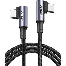 Bild für UGREEN USB C USB C Ladekabel 100W Doppelte Winkelstecker PD 3.0 PPS USB-C Kabel 90 Grad 5A/20V kompatibel mit iPhone 15 Pro Max, M2 MacBook Pro/Air iPad Pro 2021 iPad Air 5 Galaxy S24 A54 usw. (2m)