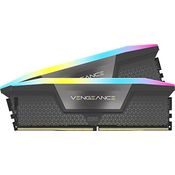 CORSAIR Vengeance RGB DDR5 RAM 32GB (2x16GB) 6000MHz CL36 AMD Expo iCUE-Kompatibler Computerspeicher - Grau (CMH32GX5M2E6000Z36)