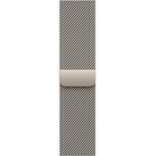 Apple Milanaise Armband für Apple Watch, 42 mm, natur, magnetisch und individuell einstellbar aus Edelstahl