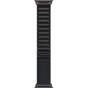 Apple Watch Band Alpine Loop, 49 mm, Schwarz, Medium, aus recycelten Materialien mit titanbeschichtetem G-Haken