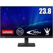 Lenovo L24-4e, 23.8" Full HD WLED Monitor, 1920x1080, 100 Hz, 4ms Reaktionszeit, IPS-Panel, HDMI & VGA, entglare, raven schwarz