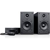 Teufel Kombo 11 Mini-Stereo-Anlage Stereo Lautsprecher Musik Sound Hochtöner Mitteltöner Bass Speaker DAB+ HiFi Soundanlage Schwarz, Auxiliary