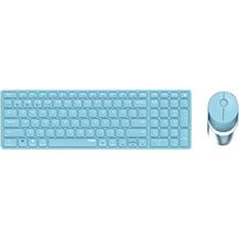 Bild für Rapoo 9750M kabelloses Tastatur-Maus Set Wireless Deskset 1600 DPI Sensor wiederaufladbarer Akku flaches Aluminium Design DE-Layout QWERTZ PC & Mac