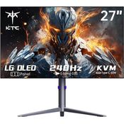 KTC Gaming Monitor 27 Zoll OLED 240hz QHD 1440p G27P6 - DCI-P3 100% FreeSync & G-Sync, Type-C 65W, Höhenverstellbar Pivot, Schwarz